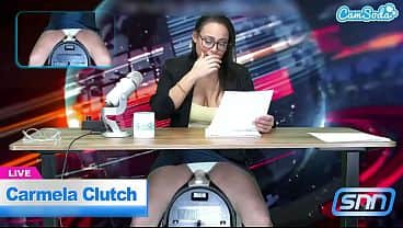 News Anchor Carmela Clutch Orgasms live on air