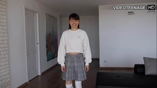 lovely 18 year french Chipie does another video casting