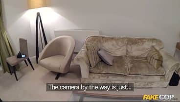 Peeping Policeman Fucks a Blonde British Bimbo - Fake Cop