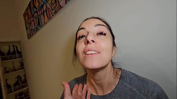 She comes home from work and I wait for her to give her my huge cock.